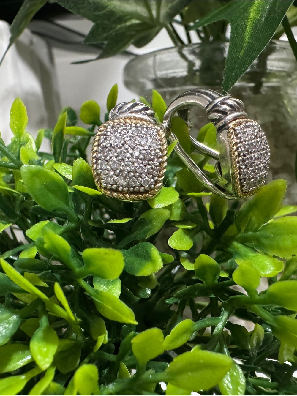 Effi 18 k 925 with diamond earrings